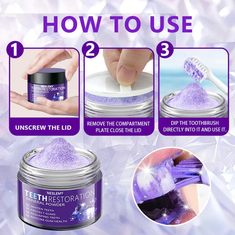 💰 60% OFF – TeethRestoration Mineral Powder ✨ ADA Approved & Dentist Recommended ✅