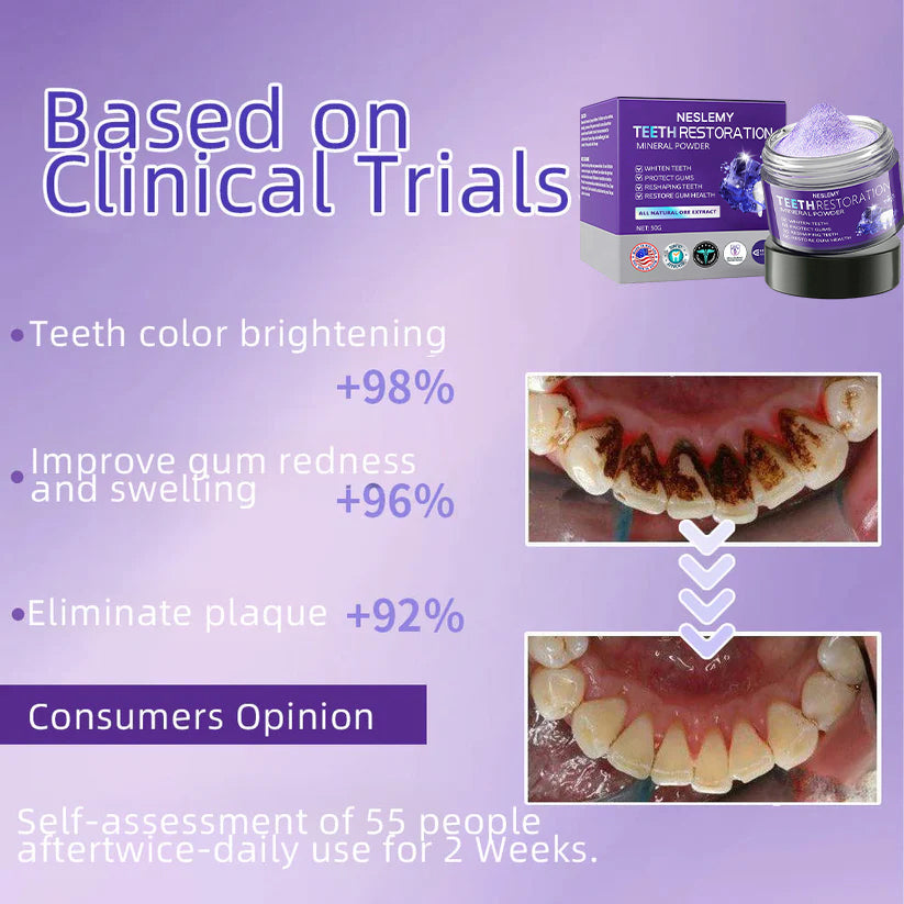 💰 60% OFF – TeethRestoration Mineral Powder ✨ ADA Approved & Dentist Recommended ✅